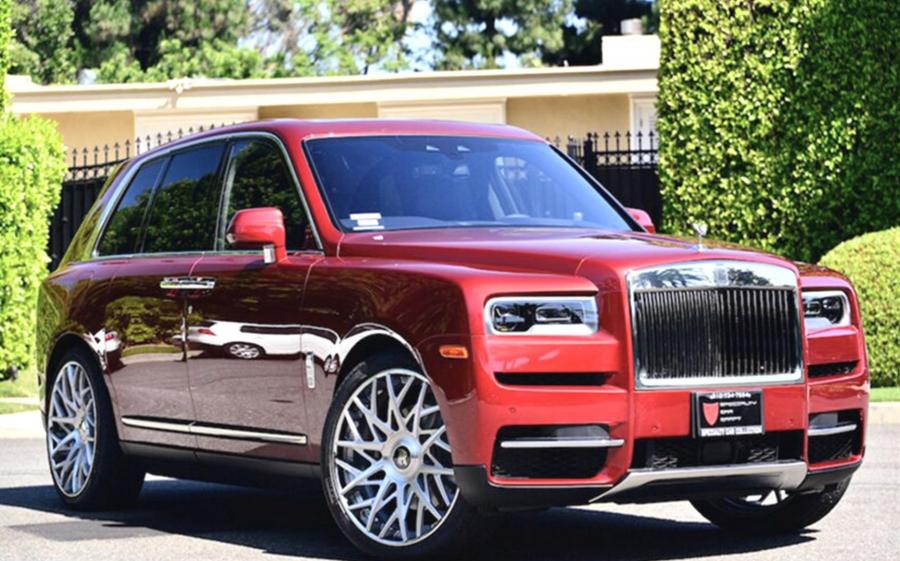 Rolls-Royce Cullinan Magma Red on Forgiato Wheels (Blocco-ECL) '2019